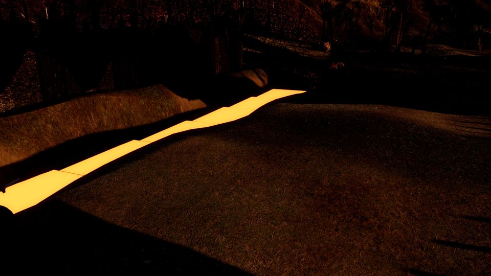 A moat of lava
